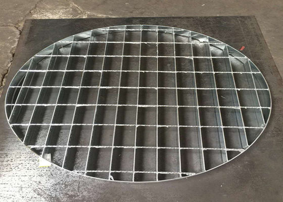 Outdoor Metal Manhole Cover Grating 25*3mm Circular Galvanised Grate