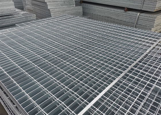 Power Station Galvanized Platform Steel Grating 1000mm Length Press Welded